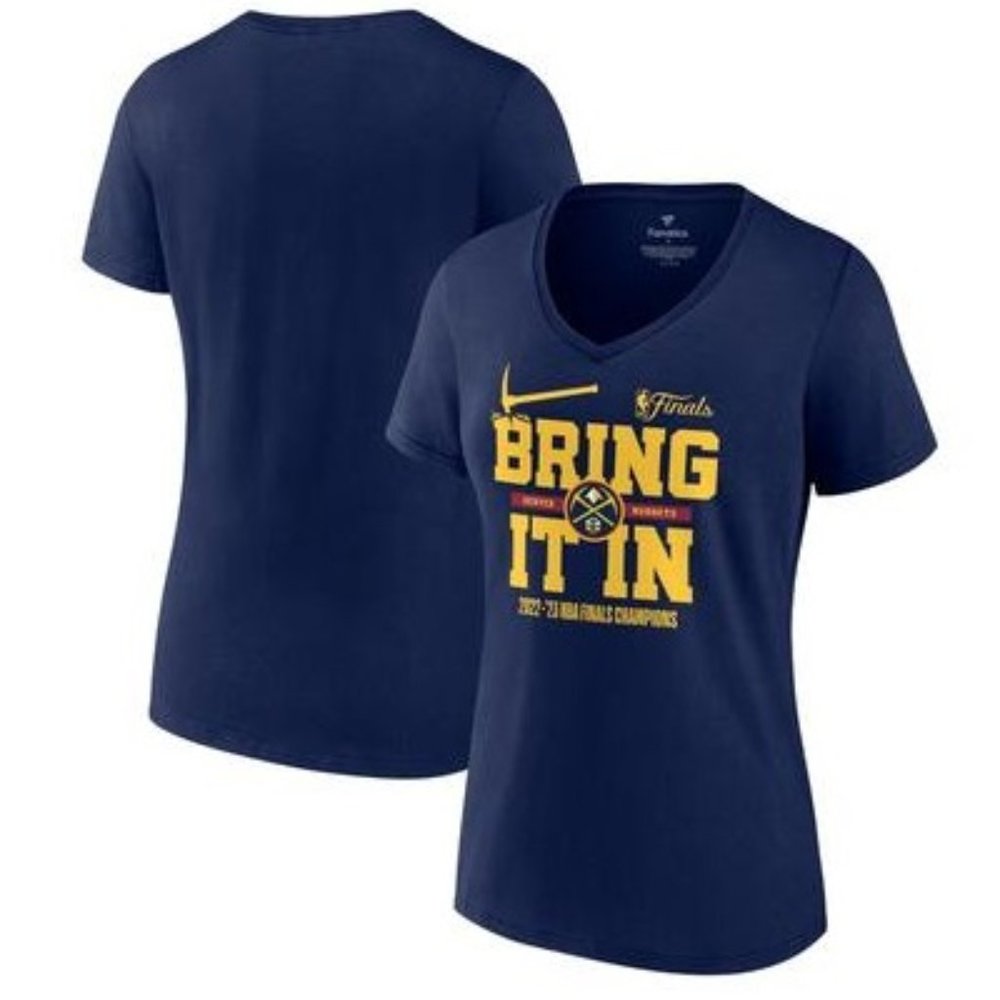 Fanatics Womens Denver Nuggets 2023 NBA Finals Champion T-Shirt Size S 4HL132